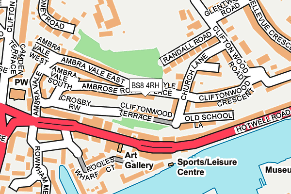 BS8 4RH map - OS OpenMap – Local (Ordnance Survey)