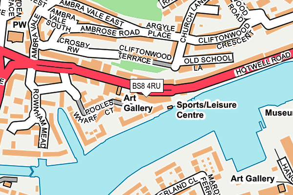 BS8 4RU map - OS OpenMap – Local (Ordnance Survey) BS8 4RU map - OS OpenMap – Local (Ordnance Survey)