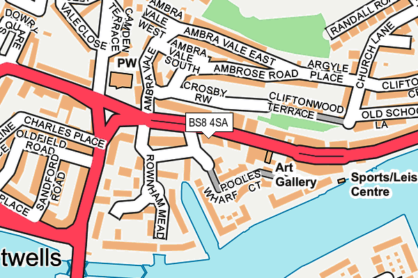 BS8 4SA map - OS OpenMap – Local (Ordnance Survey) BS8 4SA map - OS OpenMap – Local (Ordnance Survey)