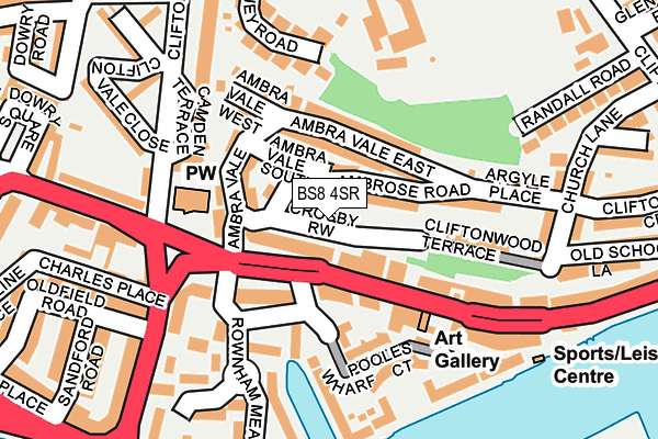BS8 4SR map - OS OpenMap – Local (Ordnance Survey) BS8 4SR map - OS OpenMap – Local (Ordnance Survey)