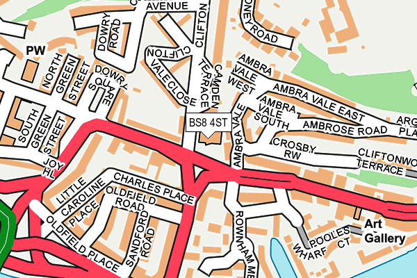 BS8 4ST map - OS OpenMap – Local (Ordnance Survey) BS8 4ST map - OS OpenMap – Local (Ordnance Survey)