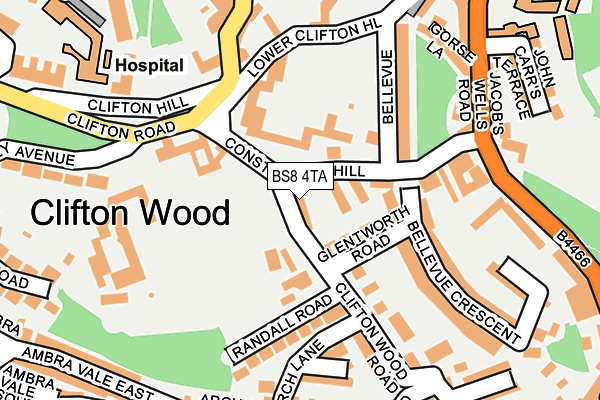 BS8 4TA map - OS OpenMap – Local (Ordnance Survey) BS8 4TA map - OS OpenMap – Local (Ordnance Survey)