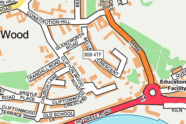 BS8 4TF map - OS OpenMap – Local (Ordnance Survey) BS8 4TF map - OS OpenMap – Local (Ordnance Survey)