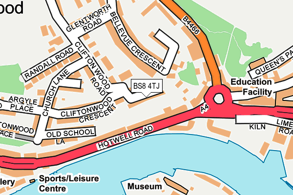 BS8 4TJ map - OS OpenMap – Local (Ordnance Survey) BS8 4TJ map - OS OpenMap – Local (Ordnance Survey)