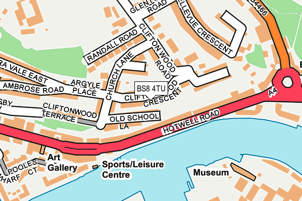 BS8 4TU map - OS OpenMap – Local (Ordnance Survey) BS8 4TU map - OS OpenMap – Local (Ordnance Survey)