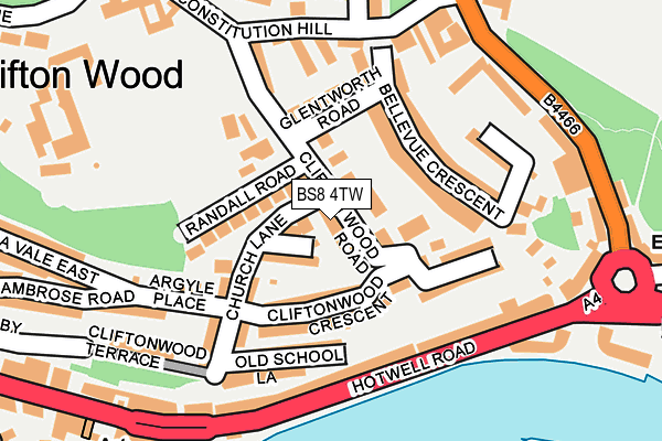 BS8 4TW map - OS OpenMap – Local (Ordnance Survey) BS8 4TW map - OS OpenMap – Local (Ordnance Survey)