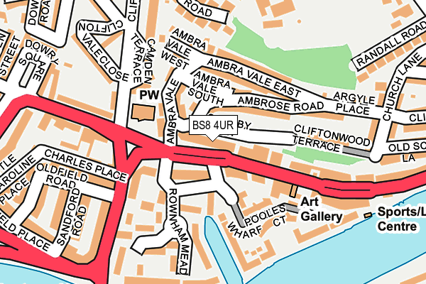 BS8 4UR map - OS OpenMap – Local (Ordnance Survey) BS8 4UR map - OS OpenMap – Local (Ordnance Survey)
