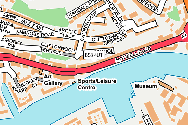 BS8 4UT map - OS OpenMap – Local (Ordnance Survey) BS8 4UT map - OS OpenMap – Local (Ordnance Survey)