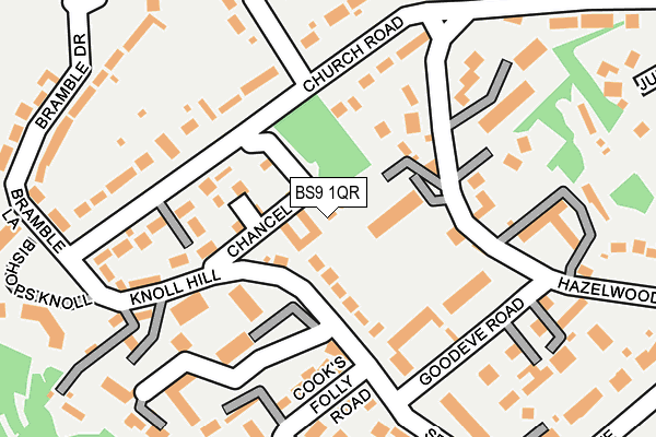 BS9 1QR map - OS OpenMap – Local (Ordnance Survey) BS9 1QR map - OS OpenMap – Local (Ordnance Survey)