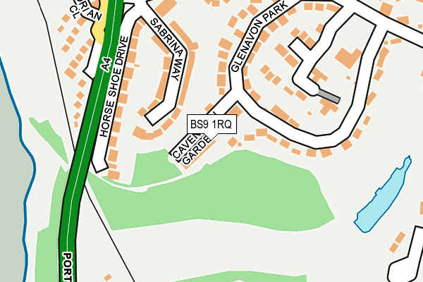 BS9 1RQ map - OS OpenMap – Local (Ordnance Survey) BS9 1RQ map - OS OpenMap – Local (Ordnance Survey)