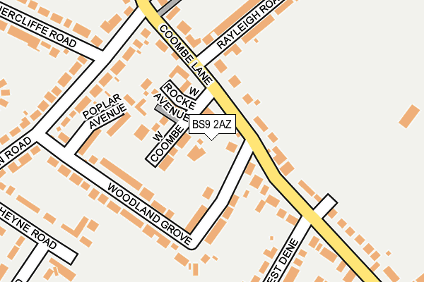 BS9 2AZ map - OS OpenMap – Local (Ordnance Survey) BS9 2AZ map - OS OpenMap – Local (Ordnance Survey)