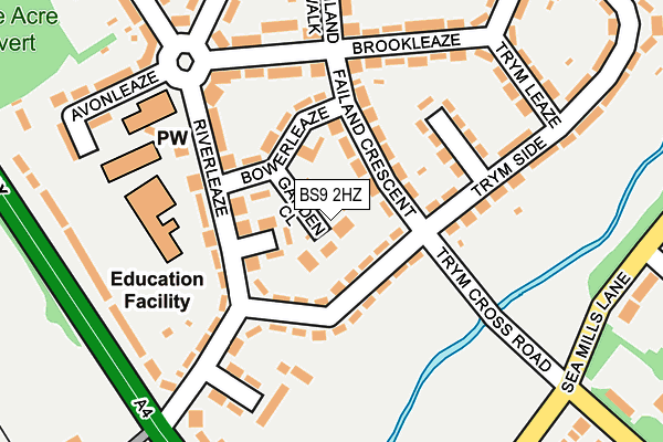 BS9 2HZ map - OS OpenMap – Local (Ordnance Survey) BS9 2HZ map - OS OpenMap – Local (Ordnance Survey)
