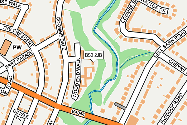 BS9 2JB map - OS OpenMap – Local (Ordnance Survey) BS9 2JB map - OS OpenMap – Local (Ordnance Survey)