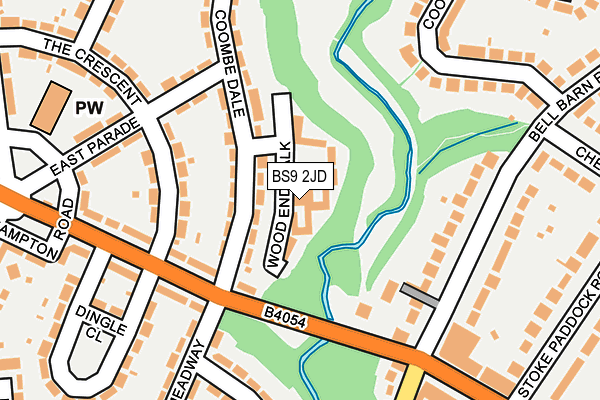 BS9 2JD map - OS OpenMap – Local (Ordnance Survey) BS9 2JD map - OS OpenMap – Local (Ordnance Survey)