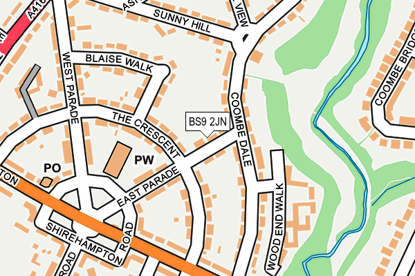 BS9 2JN map - OS OpenMap – Local (Ordnance Survey) BS9 2JN map - OS OpenMap – Local (Ordnance Survey)