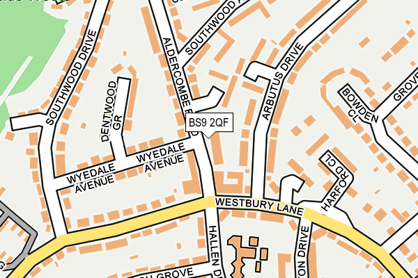 BS9 2QF map - OS OpenMap – Local (Ordnance Survey) BS9 2QF map - OS OpenMap – Local (Ordnance Survey)