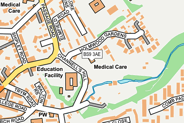 BS9 3AE map - OS OpenMap – Local (Ordnance Survey) BS9 3AE map - OS OpenMap – Local (Ordnance Survey)