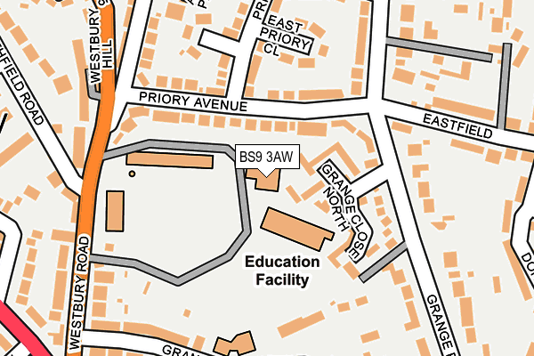 BS9 3AW map - OS OpenMap – Local (Ordnance Survey) BS9 3AW map - OS OpenMap – Local (Ordnance Survey)