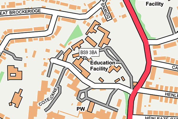 BS9 3BA map - OS OpenMap – Local (Ordnance Survey) BS9 3BA map - OS OpenMap – Local (Ordnance Survey)