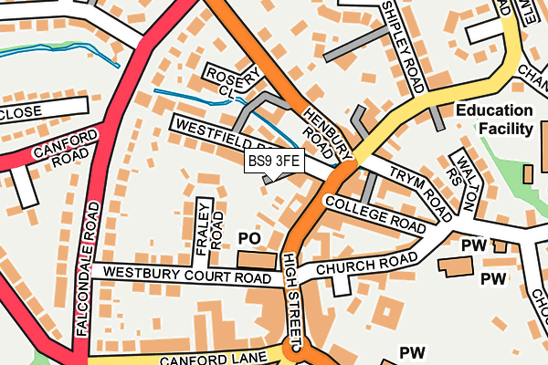 BS9 3FE map - OS OpenMap – Local (Ordnance Survey) BS9 3FE map - OS OpenMap – Local (Ordnance Survey)