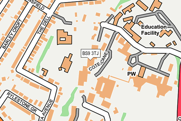 BS9 3TJ map - OS OpenMap – Local (Ordnance Survey) BS9 3TJ map - OS OpenMap – Local (Ordnance Survey)