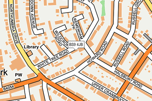 BS9 4JB map - OS OpenMap – Local (Ordnance Survey) BS9 4JB map - OS OpenMap – Local (Ordnance Survey)