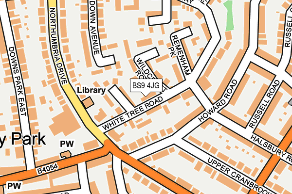 BS9 4JG map - OS OpenMap – Local (Ordnance Survey) BS9 4JG map - OS OpenMap – Local (Ordnance Survey)