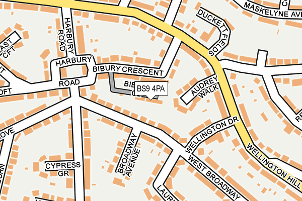 BS9 4PA map - OS OpenMap – Local (Ordnance Survey)