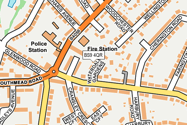 BS9 4QR map - OS OpenMap – Local (Ordnance Survey) BS9 4QR map - OS OpenMap – Local (Ordnance Survey)