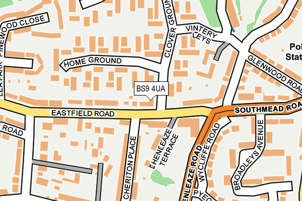 BS9 4UA map - OS OpenMap – Local (Ordnance Survey) BS9 4UA map - OS OpenMap – Local (Ordnance Survey)