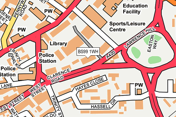 BS99 1WH map - OS OpenMap – Local (Ordnance Survey) BS99 1WH map - OS OpenMap – Local (Ordnance Survey)