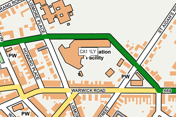 CA1 1LY map - OS OpenMap – Local (Ordnance Survey) CA1 1LY map - OS OpenMap – Local (Ordnance Survey)