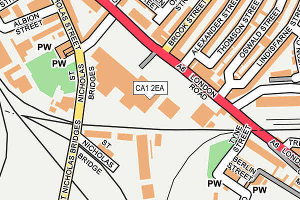 CA1 2EA map - OS OpenMap – Local (Ordnance Survey) CA1 2EA map - OS OpenMap – Local (Ordnance Survey)