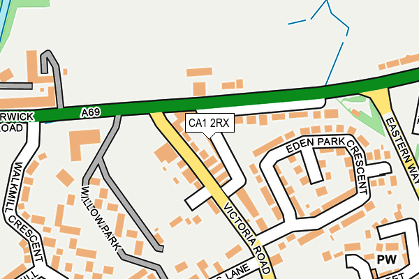CA1 2RX map - OS OpenMap – Local (Ordnance Survey) CA1 2RX map - OS OpenMap – Local (Ordnance Survey)