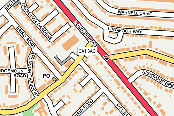 CA1 3AG map - OS OpenMap – Local (Ordnance Survey) CA1 3AG map - OS OpenMap – Local (Ordnance Survey)
