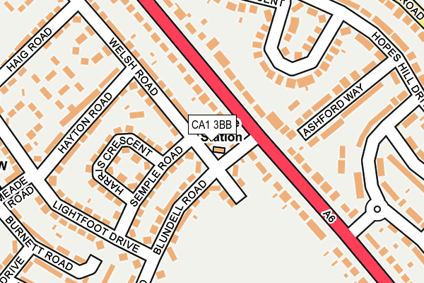 CA1 3BB map - OS OpenMap – Local (Ordnance Survey) CA1 3BB map - OS OpenMap – Local (Ordnance Survey)