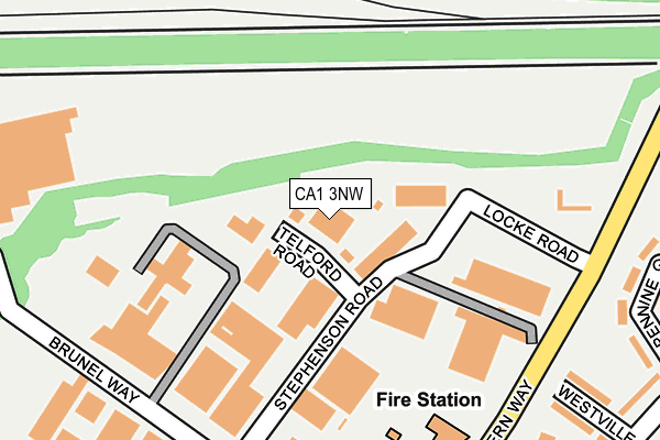 CA1 3NW map - OS OpenMap – Local (Ordnance Survey) CA1 3NW map - OS OpenMap – Local (Ordnance Survey)