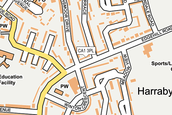 CA1 3PL map - OS OpenMap – Local (Ordnance Survey) CA1 3PL map - OS OpenMap – Local (Ordnance Survey)