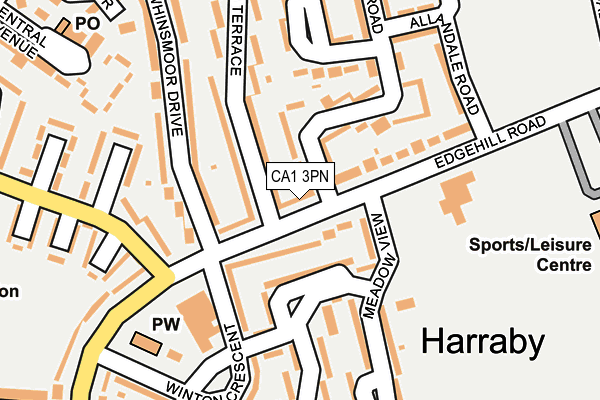 CA1 3PN map - OS OpenMap – Local (Ordnance Survey) CA1 3PN map - OS OpenMap – Local (Ordnance Survey)