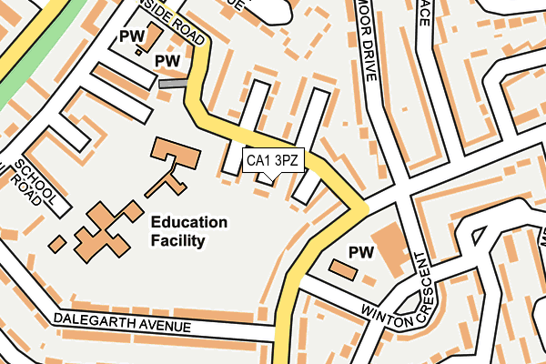 CA1 3PZ map - OS OpenMap – Local (Ordnance Survey) CA1 3PZ map - OS OpenMap – Local (Ordnance Survey)