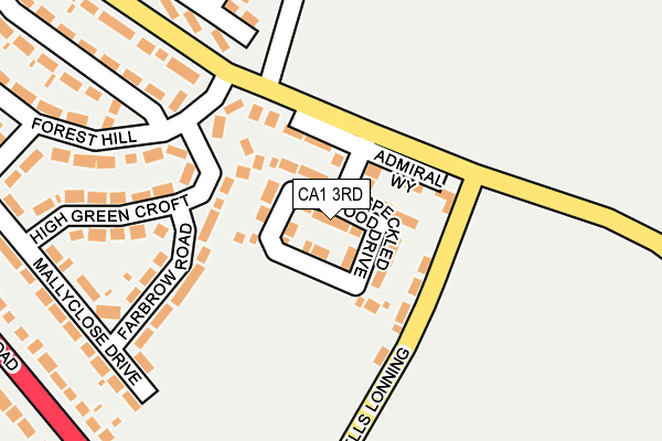 CA1 3RD map - OS OpenMap – Local (Ordnance Survey) CA1 3RD map - OS OpenMap – Local (Ordnance Survey)