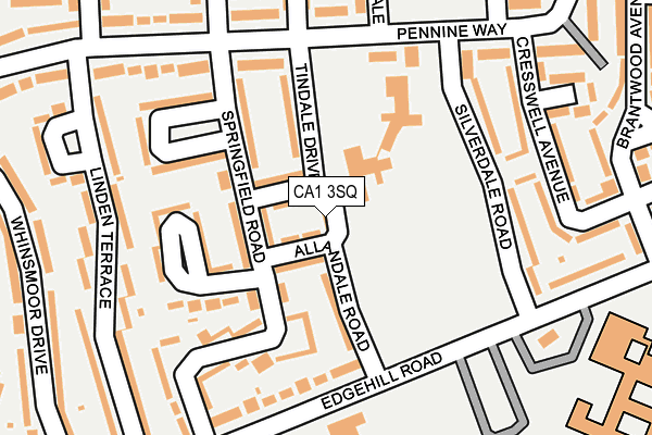 CA1 3SQ map - OS OpenMap – Local (Ordnance Survey) CA1 3SQ map - OS OpenMap – Local (Ordnance Survey)