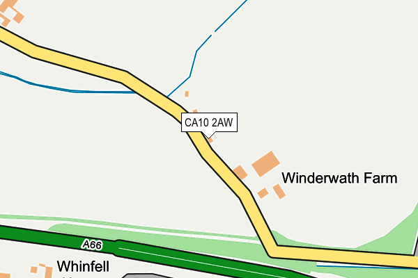 CA10 2AW map - OS OpenMap – Local (Ordnance Survey) CA10 2AW map - OS OpenMap – Local (Ordnance Survey)