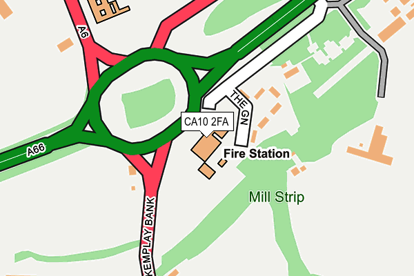 CA10 2FA map - OS OpenMap – Local (Ordnance Survey) CA10 2FA map - OS OpenMap – Local (Ordnance Survey)