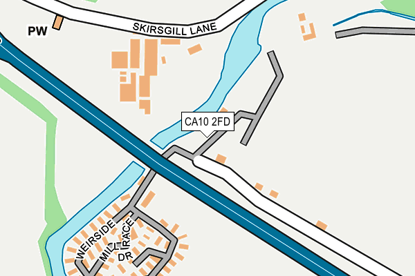 CA10 2FD map - OS OpenMap – Local (Ordnance Survey) CA10 2FD map - OS OpenMap – Local (Ordnance Survey)
