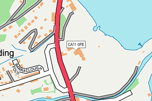 CA11 0PE map - OS OpenMap – Local (Ordnance Survey) CA11 0PE map - OS OpenMap – Local (Ordnance Survey)