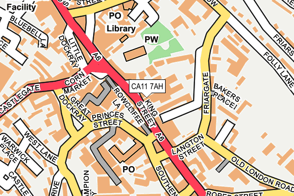 CA11 7AH map - OS OpenMap – Local (Ordnance Survey) CA11 7AH map - OS OpenMap – Local (Ordnance Survey)