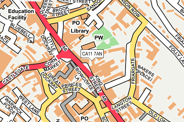 CA11 7AN map - OS OpenMap – Local (Ordnance Survey) CA11 7AN map - OS OpenMap – Local (Ordnance Survey)