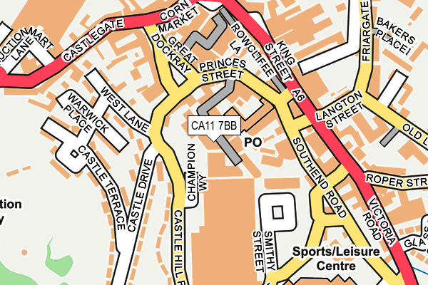 CA11 7BB map - OS OpenMap – Local (Ordnance Survey) CA11 7BB map - OS OpenMap – Local (Ordnance Survey)