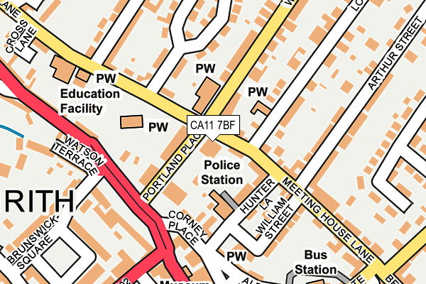 CA11 7BF map - OS OpenMap – Local (Ordnance Survey) CA11 7BF map - OS OpenMap – Local (Ordnance Survey)